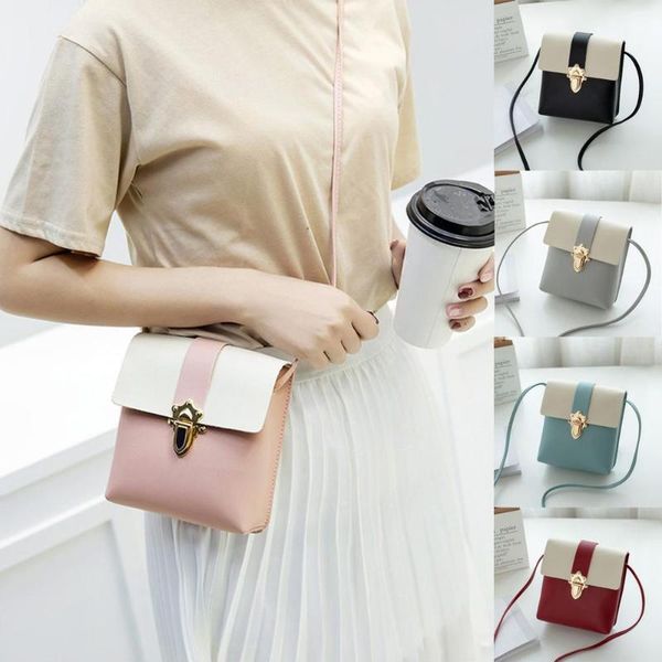 fashion women leather plug lock hit color shoulder bags black pink messenger bag crossbody pack for female girl /e
fashion women leather plug lock hit color shoulder bags black pink messenger bag crossbody pack for female girl /e