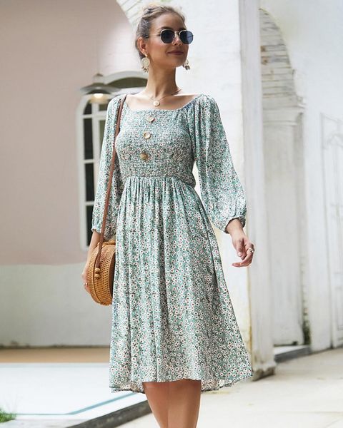 casual dresses women's clothing independent design of fashionable new women's wear long sleeve dress with flowers in spring and su, Black;gray
casual dresses women's clothing independent design of fashionable new women's wear long sleeve dress with flowers in spring and su, Black;gray