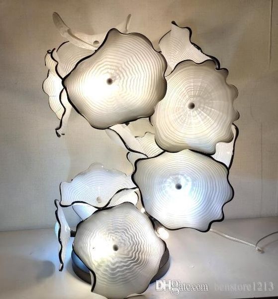 new arrival murano glass plates floor lamps flower design glass art sculpture standing lamp modern decor in white color
new arrival murano glass plates floor lamps flower design glass art sculpture standing lamp modern decor in white color