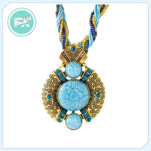 g.sky brand new style cool necklace bohemian hand-woven bead necklace accessories, Silver
g.sky brand new style cool necklace bohemian hand-woven bead necklace accessories, Silver