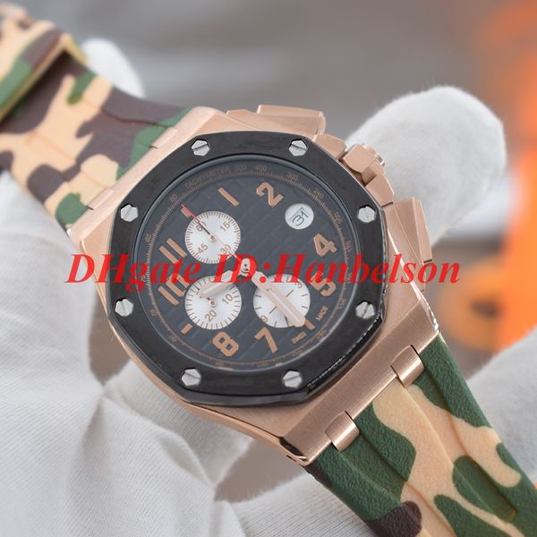 2019 NEW Камуфляж с каучуковым ремешком Мужские двухцветные розовое золото, черный Х 
2019 NEW Камуфляж с каучуковым ремешком Мужские двухцветные розовое золото, черный Х