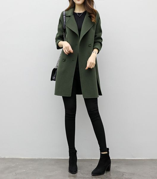 g1143 2019 spring autumn winter new korean version fashion temperament slim women's blends coat wholesale, Black
g1143 2019 spring autumn winter new korean version fashion temperament slim women's blends coat wholesale, Black