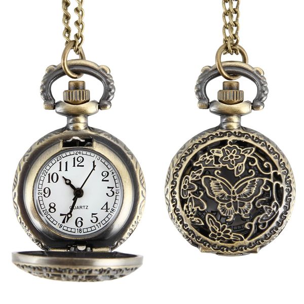 fashion women quartz pocket watch alloy hollow out butterflies vintage sweater chain necklace pendant clock gifts ll@17, Slivery;golden
fashion women quartz pocket watch alloy hollow out butterflies vintage sweater chain necklace pendant clock gifts ll@17, Slivery;golden
