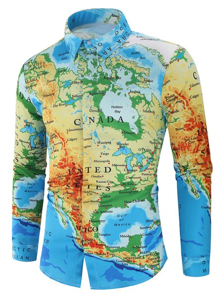 hemiks men north america map print shirt hidden button male autumn turn-down collar long sleeve men's casual shirts, White;black
hemiks men north america map print shirt hidden button male autumn turn-down collar long sleeve men's casual shirts, White;black