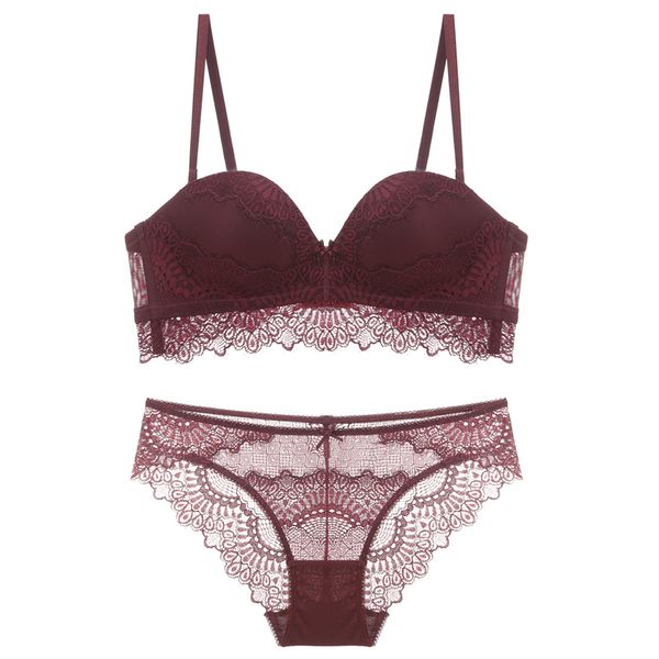 lace 1/2 чашки push-up bra wireless бесшовные бюстгальтер и трусики комплект medium проложенный кружевные комплекты белья женщин lingerie бе, Red;black
lace 1/2 чашки push-up bra wireless бесшовные бюстгальтер и трусики комплект medium проложенный кружевные комплекты белья женщин lingerie бе, Red;black