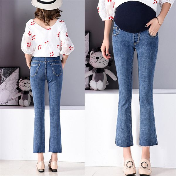 pregnant woman ripped jeans maternity pants trousers belly legging elastic loose hole stomach lift pregnant women jeans, White
pregnant woman ripped jeans maternity pants trousers belly legging elastic loose hole stomach lift pregnant women jeans, White