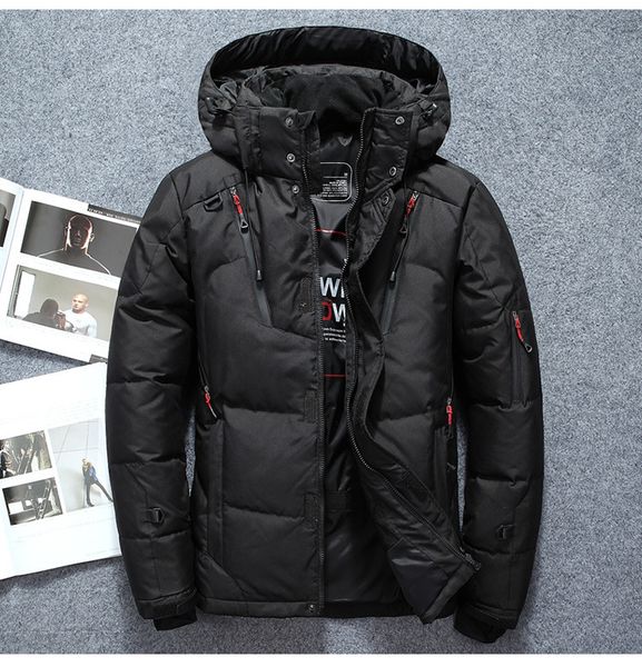 2019 men's winter jacket thick mouth bag windproof zipper snow park overcoat solid color brand down jackets, Black
2019 men's winter jacket thick mouth bag windproof zipper snow park overcoat solid color brand down jackets, Black