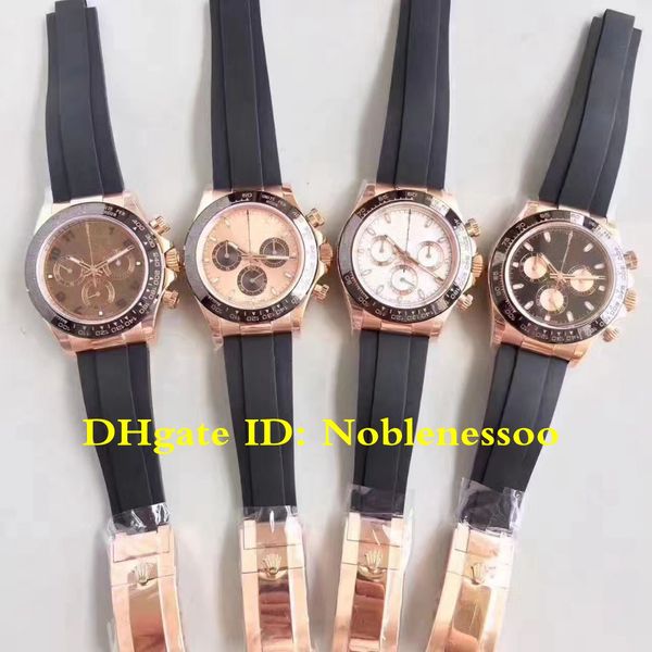 8 color cal.4130 movement men's 40mm chronograph ceramic bezel 18k rose gold oysterflex rubber strap 16515ln watches mens watch, Slivery;brown
8 color cal.4130 movement men's 40mm chronograph ceramic bezel 18k rose gold oysterflex rubber strap 16515ln watches mens watch, Slivery;brown