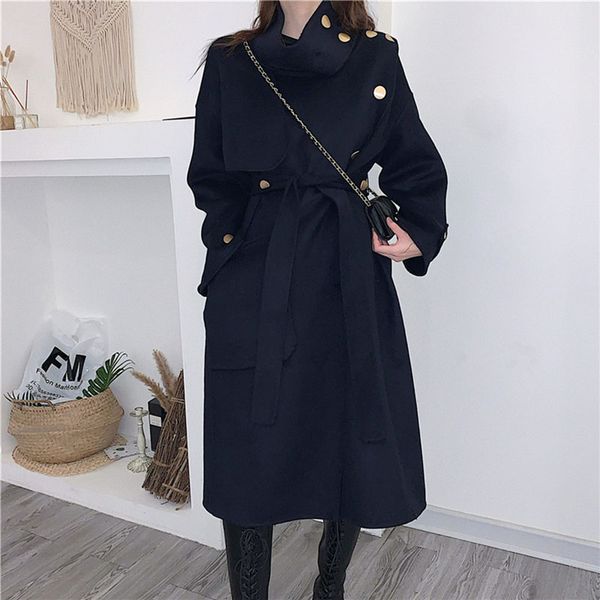 spring women winter coat wool 2020 vintage elegant clothes fashion outwear long coat winter new women plus size overcoat dj25, Black
spring women winter coat wool 2020 vintage elegant clothes fashion outwear long coat winter new women plus size overcoat dj25, Black