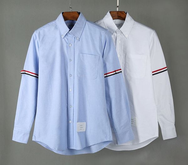 2020 fashion tb brand shirts men slim fit white long sleeve casual shirt cotton oxford fabric solid men's clothing, White;black
2020 fashion tb brand shirts men slim fit white long sleeve casual shirt cotton oxford fabric solid men's clothing, White;black