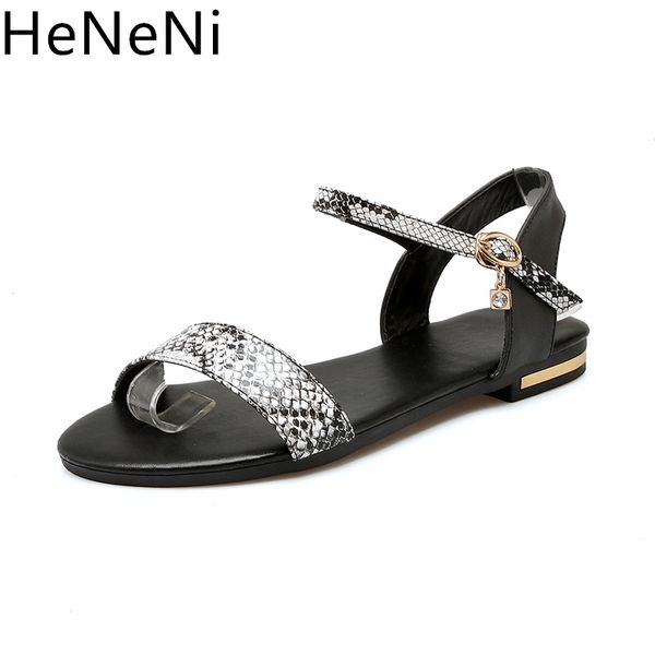 2019 new genuine leather sandals women shoes snakeskin pattern fashion flat sandals cow leather summer buckle ladies shoes 33-43, Black
2019 new genuine leather sandals women shoes snakeskin pattern fashion flat sandals cow leather summer buckle ladies shoes 33-43, Black