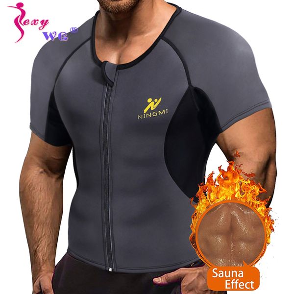 sexywg sports yoga shirt with zipper slimming waist trainer body shapers neoprene sauna vest keep warm jacket mesh shapewear, White;red 
sexywg sports yoga shirt with zipper slimming waist trainer body shapers neoprene sauna vest keep warm jacket mesh shapewear, White;red