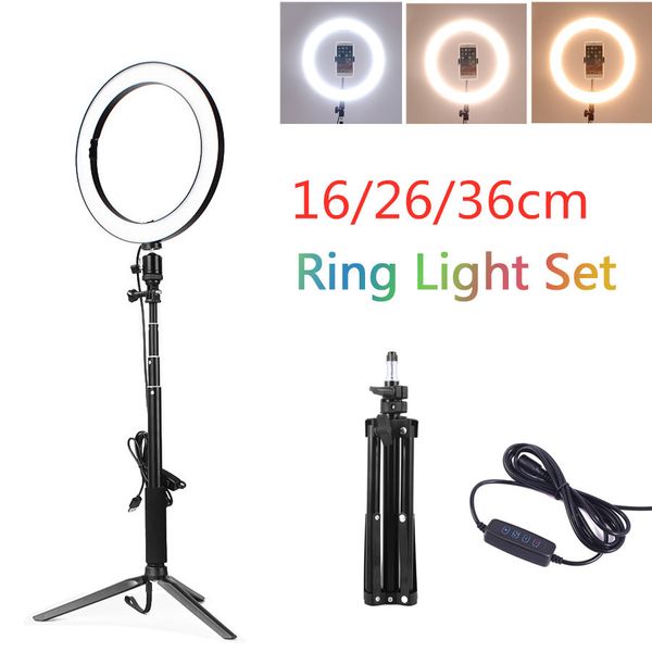 16/26cm pgraphy led selfie ring light dimmable camera phone ring lamp 10inch with table tripods for makeup video live studio
16/26cm pgraphy led selfie ring light dimmable camera phone ring lamp 10inch with table tripods for makeup video live studio