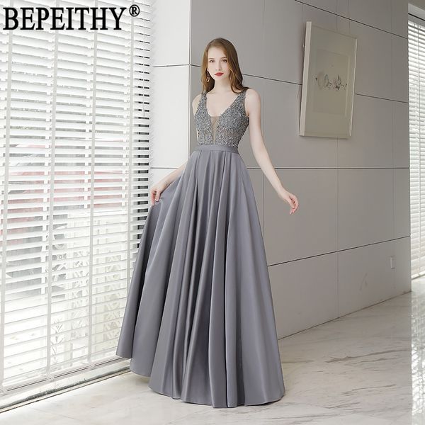 bepeithy vestido de festa new arrival v-neck appliques beads ladies party gown long evening dresses 2019, White;black
bepeithy vestido de festa new arrival v-neck appliques beads ladies party gown long evening dresses 2019, White;black