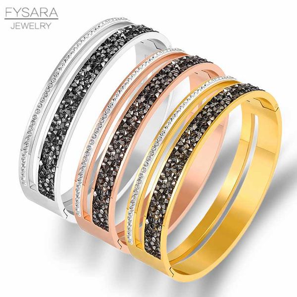 fysara classic black crystals bangles width bracelets for men women stainless steel jewelry charm bangle laser custom gift
fysara classic black crystals bangles width bracelets for men women stainless steel jewelry charm bangle laser custom gift