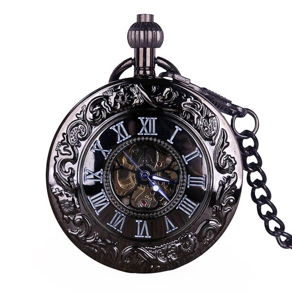antique mechanical pocket watch hollow black dial hand-winding pendant collection fob chain watch steampunk clock wholesale, Slivery;golden
antique mechanical pocket watch hollow black dial hand-winding pendant collection fob chain watch steampunk clock wholesale, Slivery;golden