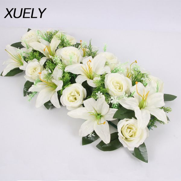 48cm fake flower row artificial flowers for wedding wall arrangement silk lily rose flower wall arch backdrop t station decor
48cm fake flower row artificial flowers for wedding wall arrangement silk lily rose flower wall arch backdrop t station decor