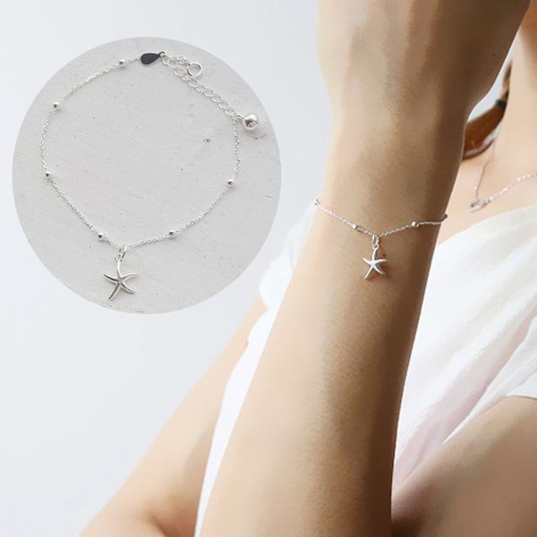 akolion fashion silver starfish bracelet for girl women with star charm bracelets party 925 jewelry summer gift, White
akolion fashion silver starfish bracelet for girl women with star charm bracelets party 925 jewelry summer gift, White