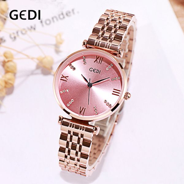 gedi thin dial women clock alloy quartz female watch casual lady wristwatch water resistant watches for women, Slivery;brown
gedi thin dial women clock alloy quartz female watch casual lady wristwatch water resistant watches for women, Slivery;brown