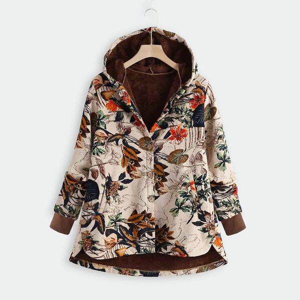 2019 fashion womens coat winter warm coat women outwear floral print hooded pockets vintage oversize coats print womens#j30, Black
2019 fashion womens coat winter warm coat women outwear floral print hooded pockets vintage oversize coats print womens#j30, Black