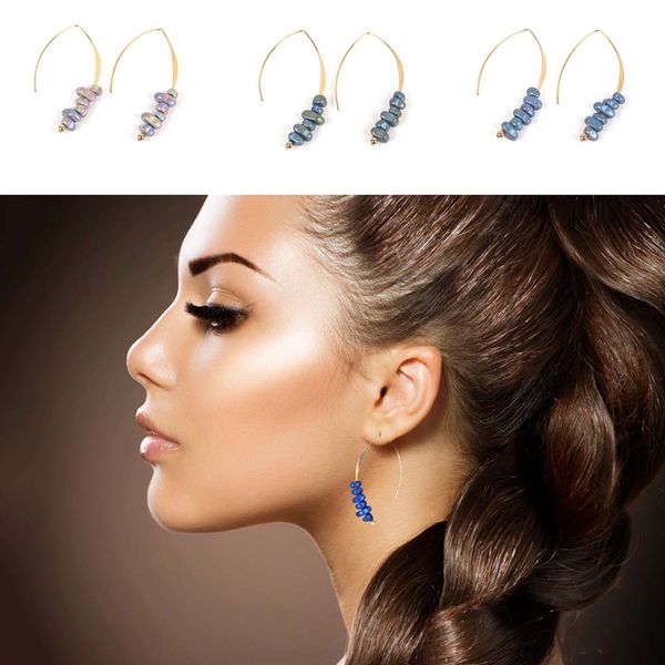 colorful irregular stone earrings vintage beads drop hook earrings women girls party punk jewelry gift, Silver
colorful irregular stone earrings vintage beads drop hook earrings women girls party punk jewelry gift, Silver