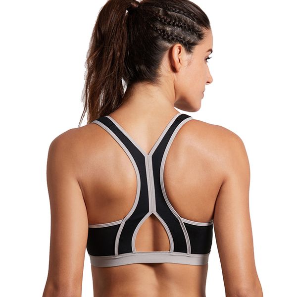 women's front closure workout sports bra wirewithout pads underwear femal running sports bra, White;black
women's front closure workout sports bra wirewithout pads underwear femal running sports bra, White;black