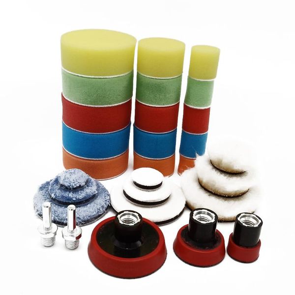 29pcs 1/2/3inch waxing sponge polishing pad woolen pads backing plate car polishing for da/ro polishier
29pcs 1/2/3inch waxing sponge polishing pad woolen pads backing plate car polishing for da/ro polishier