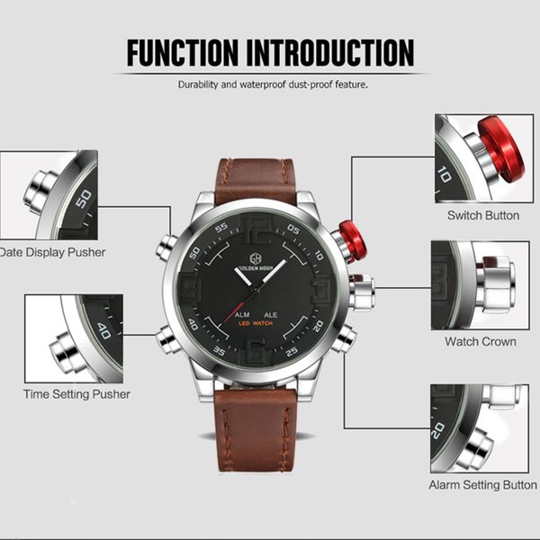 army leather goldenhour masculino light men military relogio hombre automatic watch sport man watch relogio 2019 brand back nstkj, Slivery;brown
army leather goldenhour masculino light men military relogio hombre automatic watch sport man watch relogio 2019 brand back nstkj, Slivery;brown