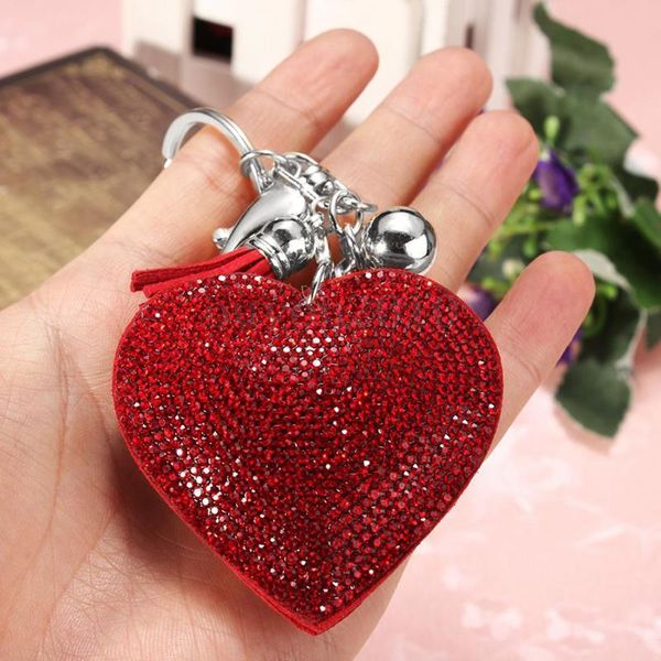 1pc heart shaped crystal rhinestone handbag keyfob pendant keychain bag keyring key chain, Silver
1pc heart shaped crystal rhinestone handbag keyfob pendant keychain bag keyring key chain, Silver
