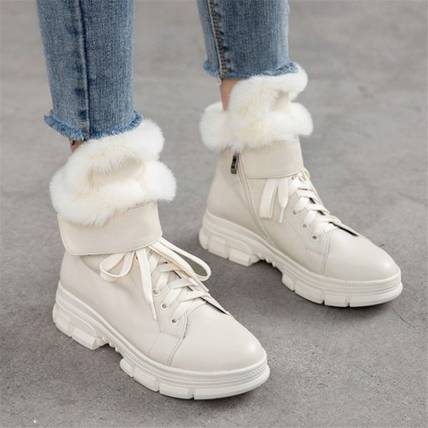 pxelena 2020 new women snow boots thick fur waterproof winter warm plush ankle boots platform chunky flat shoes plus size 34-43, Black
pxelena 2020 new women snow boots thick fur waterproof winter warm plush ankle boots platform chunky flat shoes plus size 34-43, Black