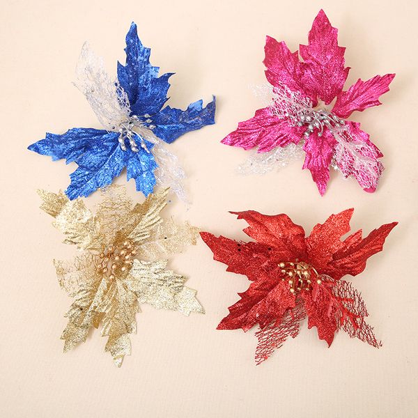 4pcs colourful glitter artificial hollow flowers wedding party christmas xmas tree home valentine's day decorations
4pcs colourful glitter artificial hollow flowers wedding party christmas xmas tree home valentine's day decorations