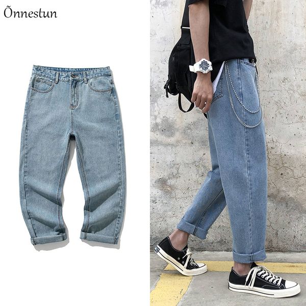 onnestun men's jeans new fashion straight men pants hip hop retro denim trousers man hip hop harajuku loose jeans for men, Blue
onnestun men's jeans new fashion straight men pants hip hop retro denim trousers man hip hop harajuku loose jeans for men, Blue