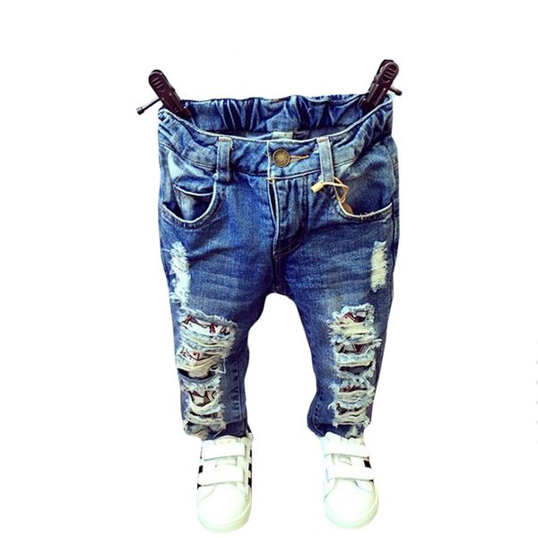 baby boys girls broken hole pants trousers 2019 fashion jeans boy girl denim pants casual ripped jeans children clothing, Blue
baby boys girls broken hole pants trousers 2019 fashion jeans boy girl denim pants casual ripped jeans children clothing, Blue