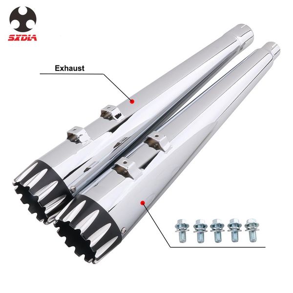 motorcycle 2 pcs exhaust pipes megaphone for touring bagger models dressers road king electra street glide 2017 2018 up
motorcycle 2 pcs exhaust pipes megaphone for touring bagger models dressers road king electra street glide 2017 2018 up