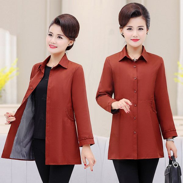 mother's spring autumn jacket women's shirt windbreaker 2020 new shirt women casual plus size 5xl clothes k331, Tan;black
mother's spring autumn jacket women's shirt windbreaker 2020 new shirt women casual plus size 5xl clothes k331, Tan;black