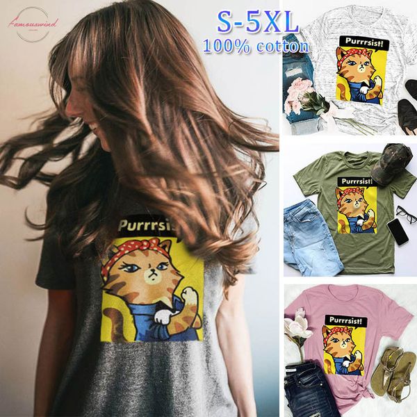 s 5xl funny cartoon women print t shirt 100% cotton plus size t shirt harajuku cat tees holiday korean bts lady, White
s 5xl funny cartoon women print t shirt 100% cotton plus size t shirt harajuku cat tees holiday korean bts lady, White