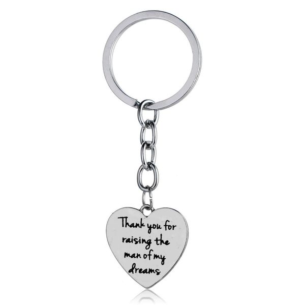12pc wholesale thank you for raising the man of my dreams keyring heart love key ring teacher family charm gift keychain friend, Silver
12pc wholesale thank you for raising the man of my dreams keyring heart love key ring teacher family charm gift keychain friend, Silver