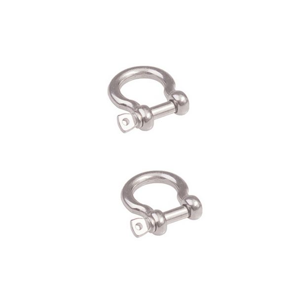 2 x d type bow rigging shackle stainless steel chain buckle luggage, backpack, key bag accessories, Black
2 x d type bow rigging shackle stainless steel chain buckle luggage, backpack, key bag accessories, Black