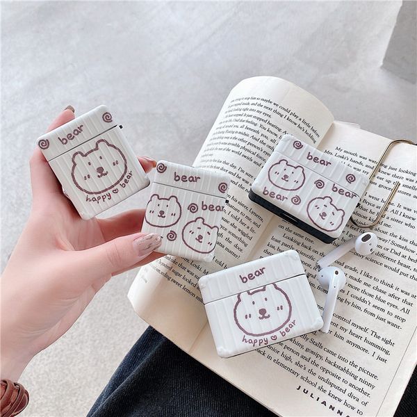 cartoon happy bear suitcase shape bluetooth wireless earphone cover for apple airpods 1 2 pro charging case
cartoon happy bear suitcase shape bluetooth wireless earphone cover for apple airpods 1 2 pro charging case
