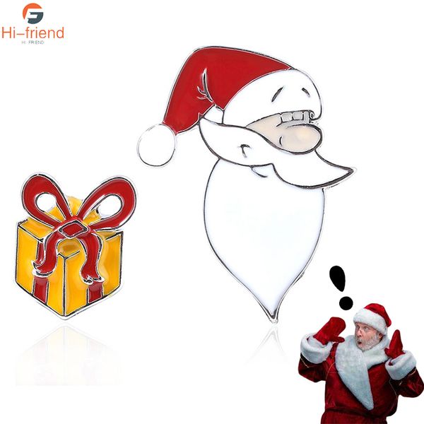 christmas brooch asymmetrical santa kids gift box pattern pin for women for girls paired xmas female jewelry xmas gifts, Gray
christmas brooch asymmetrical santa kids gift box pattern pin for women for girls paired xmas female jewelry xmas gifts, Gray
