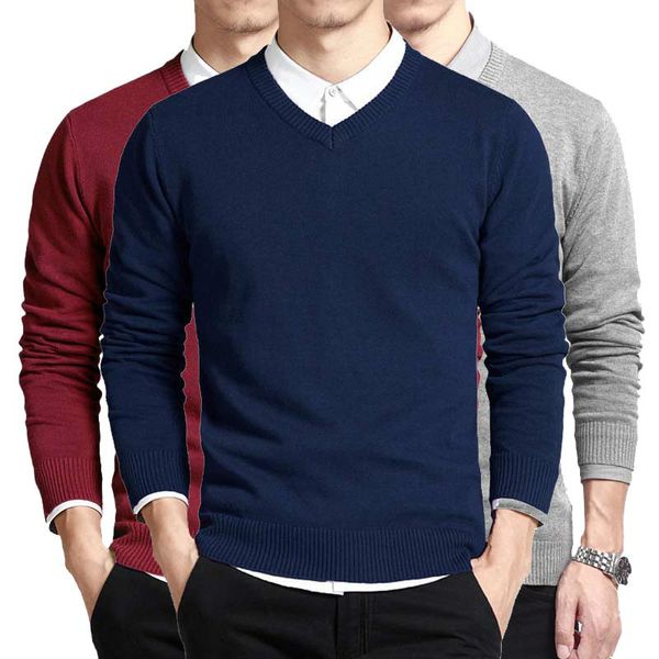 cotton sweater men long sleeve pullovers outwear man v-neck sweaters loose solid fit knitting clothing new, White;black
cotton sweater men long sleeve pullovers outwear man v-neck sweaters loose solid fit knitting clothing new, White;black