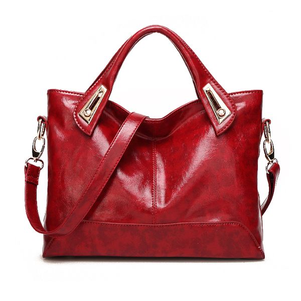 women oil wax pu leather handbags shoulder bags ladies handbags fashion pu leather women bags(red wine
women oil wax pu leather handbags shoulder bags ladies handbags fashion pu leather women bags(red wine