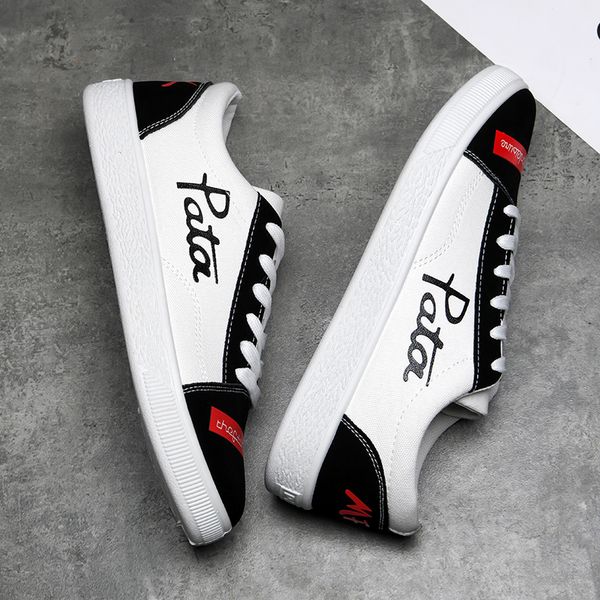 popular couple pata canva shoes flat shoes classic white black autumn walking luxury mens womens casual shoes
popular couple pata canva shoes flat shoes classic white black autumn walking luxury mens womens casual shoes