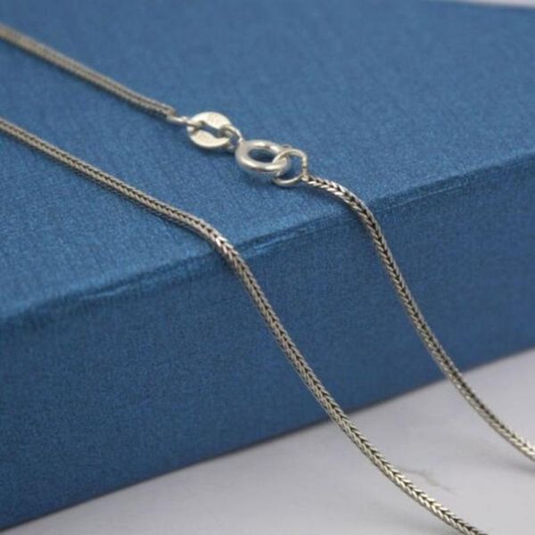 new pure 925 sterling silver necklace 1.2mm wheat link chain necklace 16"l 
new pure 925 sterling silver necklace 1.2mm wheat link chain necklace 16"l