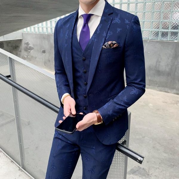 men's suits & blazers gzdeerax bee embroidery mens wedding luxury dinner groom fashion slim fit party nightclub man, White;black
men's suits & blazers gzdeerax bee embroidery mens wedding luxury dinner groom fashion slim fit party nightclub man, White;black