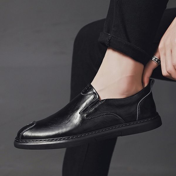 casual genuine leather loafers men shoes comfortable lightweight slip-on soft moccasins flats loafers driving shoes men, Black
casual genuine leather loafers men shoes comfortable lightweight slip-on soft moccasins flats loafers driving shoes men, Black