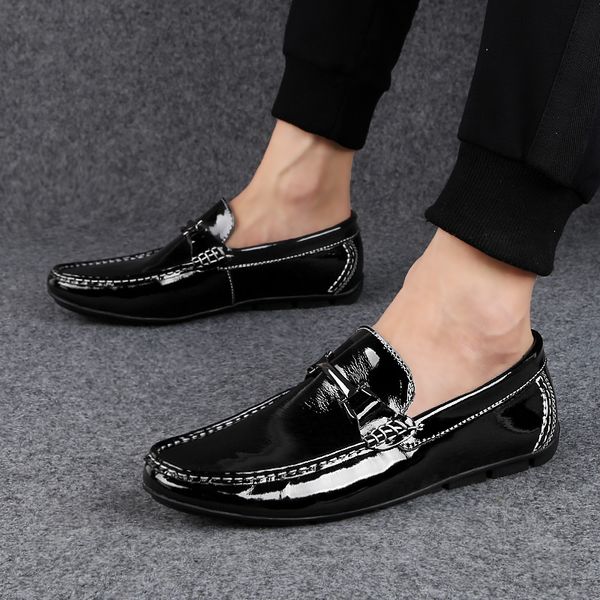 men casual loafers genuine leather driving shoes slip on moccasins zapatos de hombre leisure breathable footwear male shoes, Black
men casual loafers genuine leather driving shoes slip on moccasins zapatos de hombre leisure breathable footwear male shoes, Black