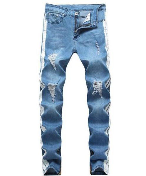 mens designer jeans ripped distressed long light blue striped jean pants fashion trousers mens hole out jeans
mens designer jeans ripped distressed long light blue striped jean pants fashion trousers mens hole out jeans