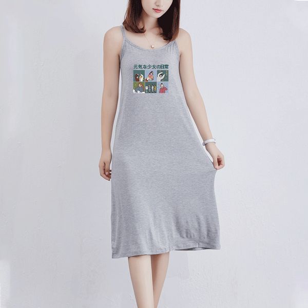 fashion women's dress 2020 summer new breathable casual semi-long skirt trend cute cartoon character printed pattern suspender skirt, Black;gray
fashion women's dress 2020 summer new breathable casual semi-long skirt trend cute cartoon character printed pattern suspender skirt, Black;gray
