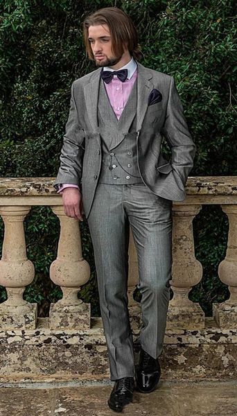 новый жених одежда серый groomsmen две кнопки groom tuxedos нотч мужские костюмы свадебные / пром / dinner best man blazer (куртка + штаны, Black;gray
новый жених одежда серый groomsmen две кнопки groom tuxedos нотч мужские костюмы свадебные / пром / dinner best man blazer (куртка + штаны, Black;gray